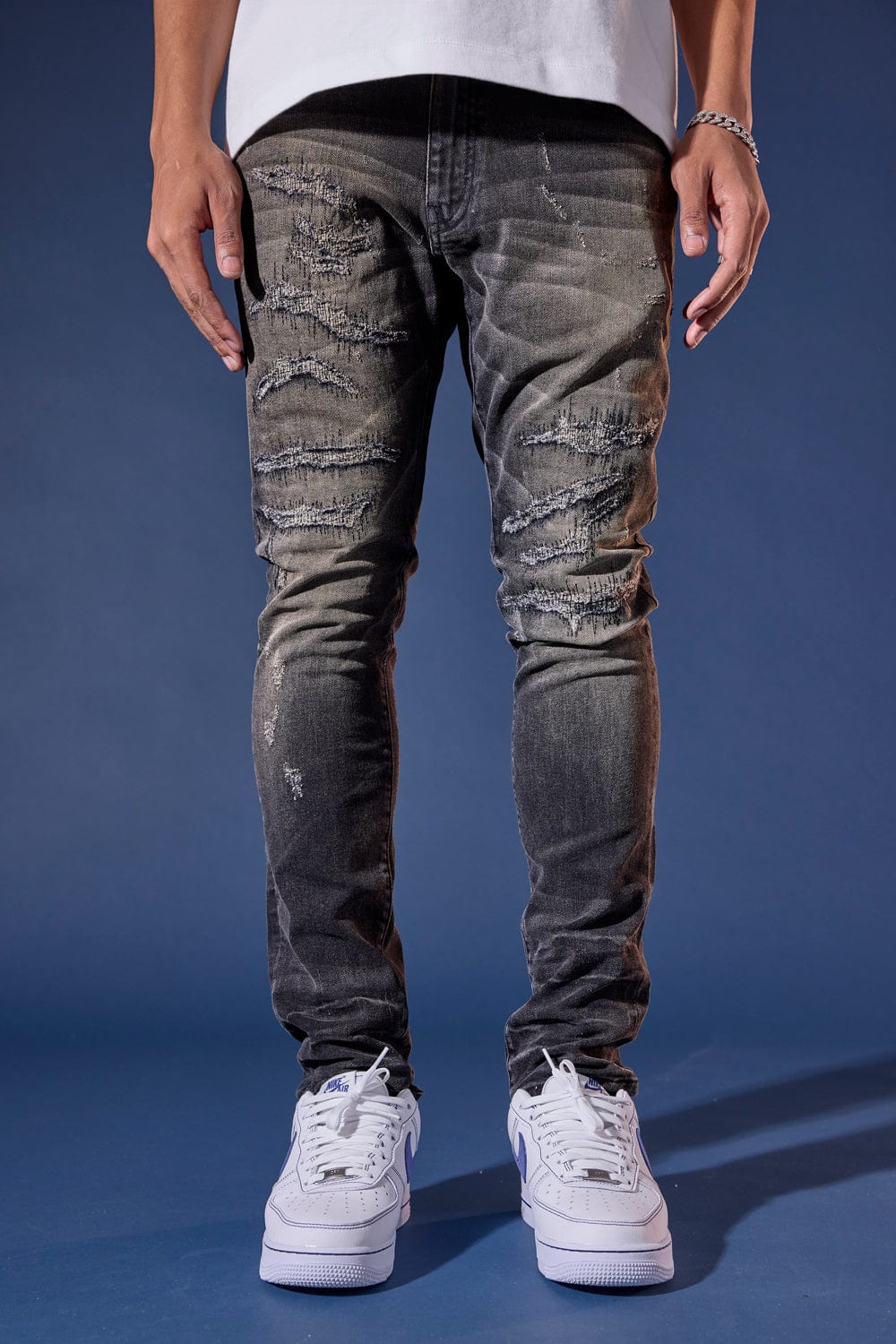 Jordan Craig Hudson Denim (Monochrome) Sean (Slim Taper) / Nature Black / 30/30