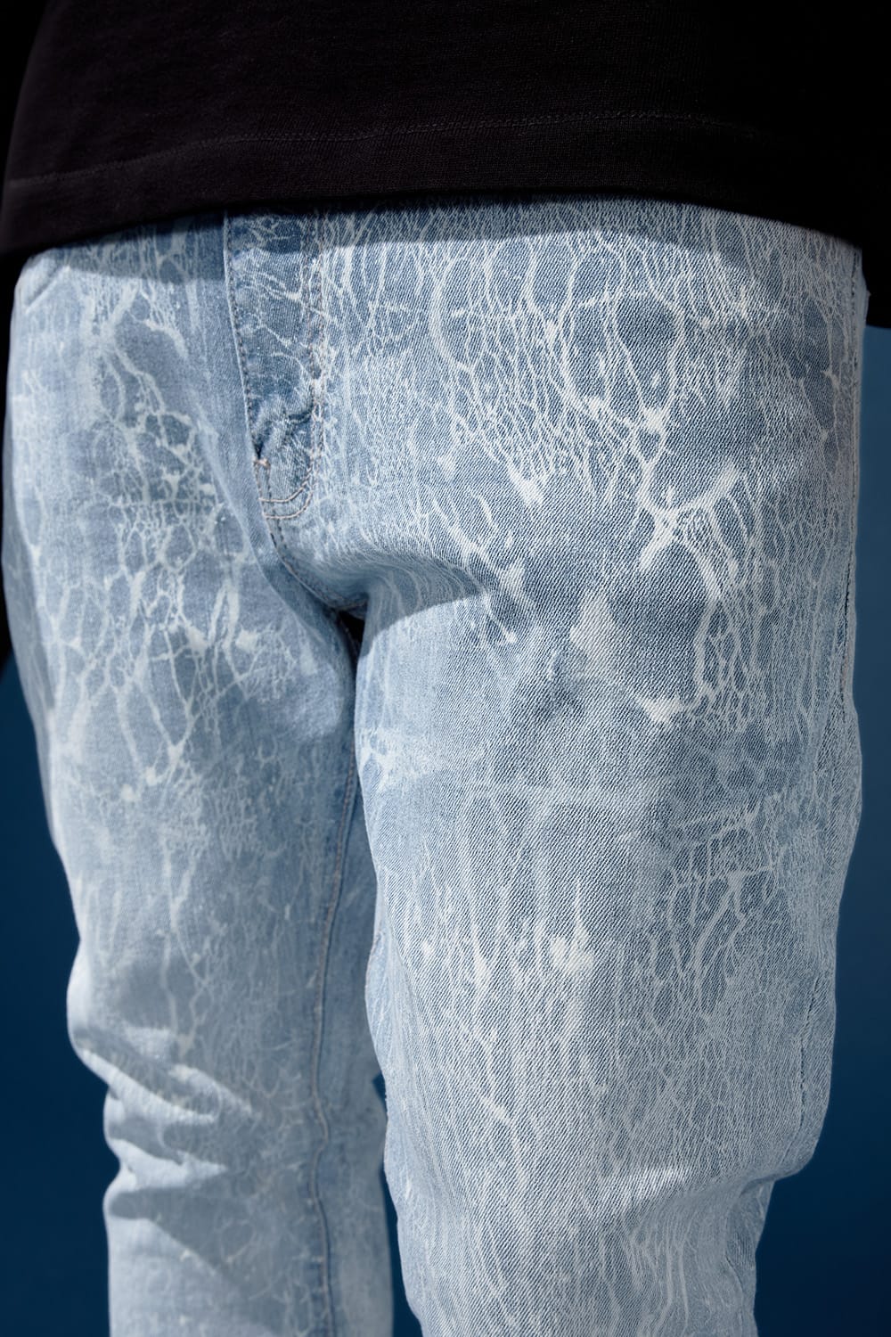 Jordan Craig Slim Taper Fit - Cracked Denim (Ice Blue) - Sean Denim