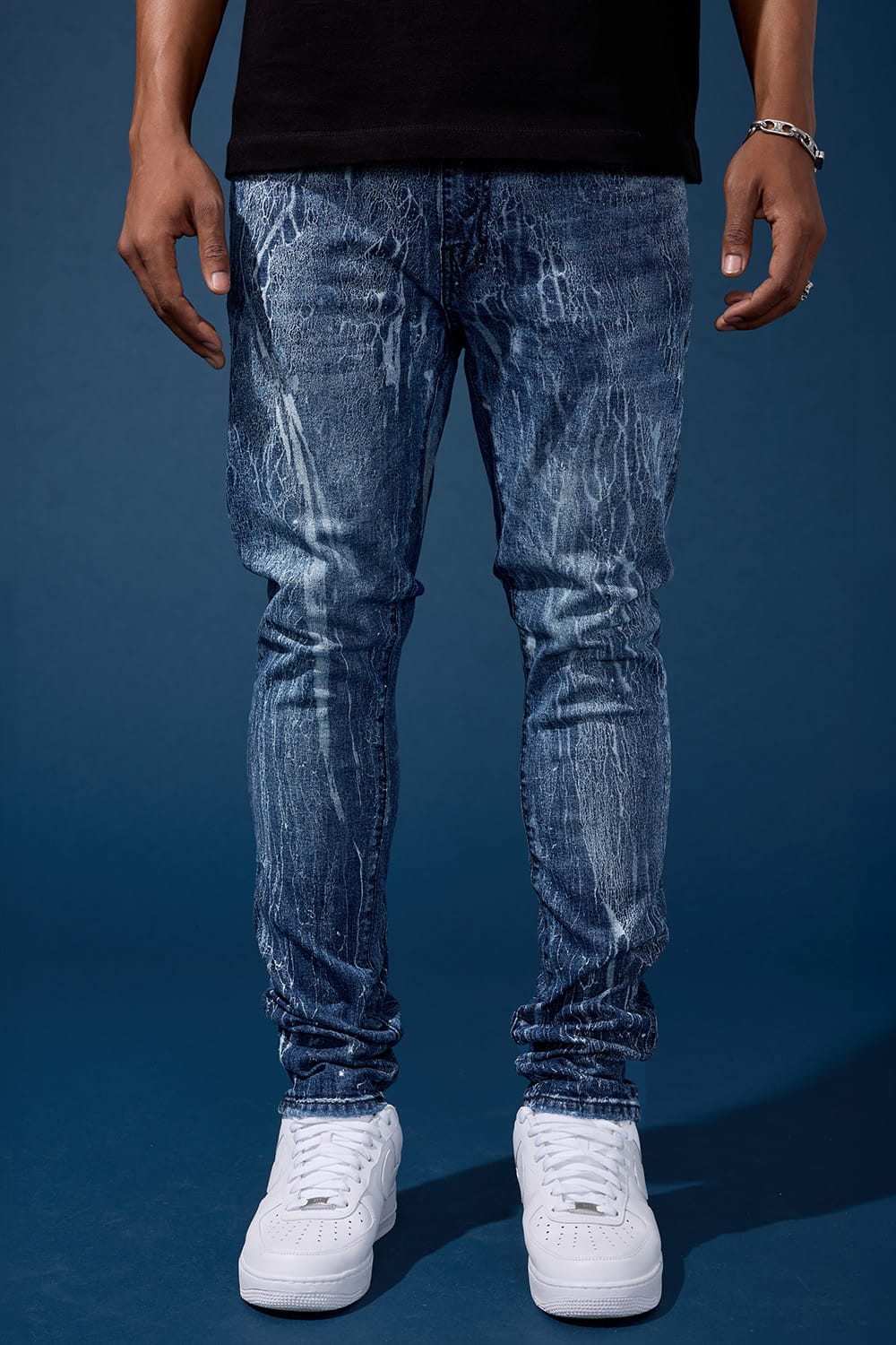 Slim Taper Fit - Cracked Denim - Sean Denim