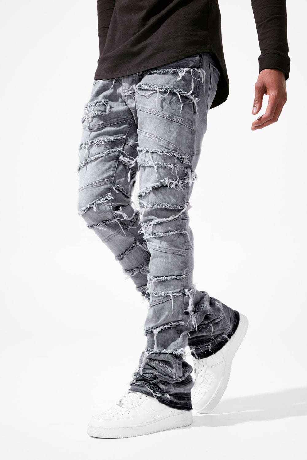 Sean Stacked - Psychosis Denim (Arctic Grey)