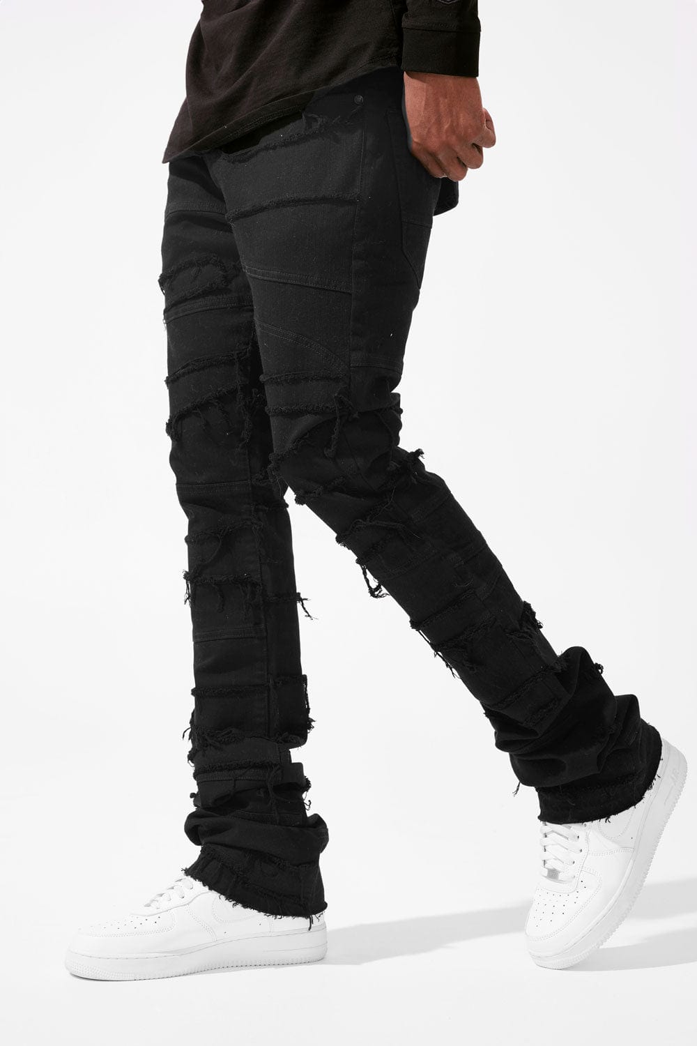 Sean Stacked Psychosis Denim Black