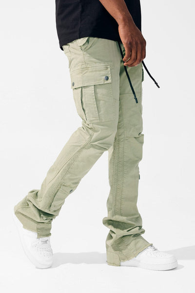 Sean Stacked - Aviation Cargo Pants (Sage)