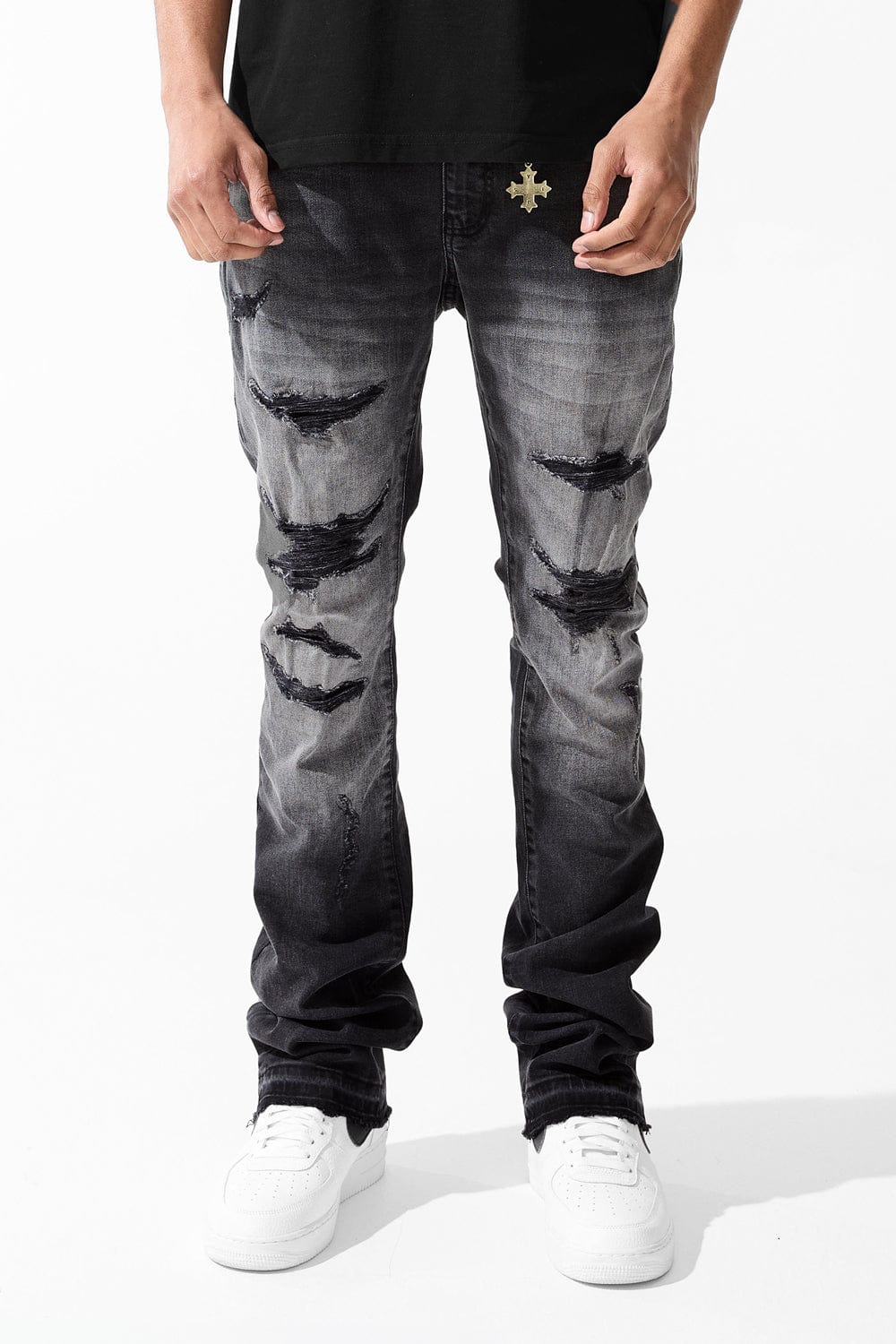 Jordan Craig Martin Stacked - SYIP Denim Black Shadow / 30