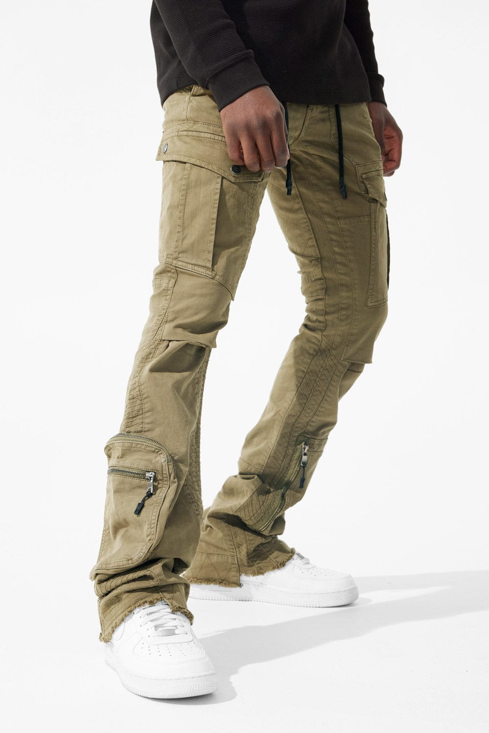 Jordan Craig Martin Stacked - Aviation Cargo Pants (Sage) 32 / Sage