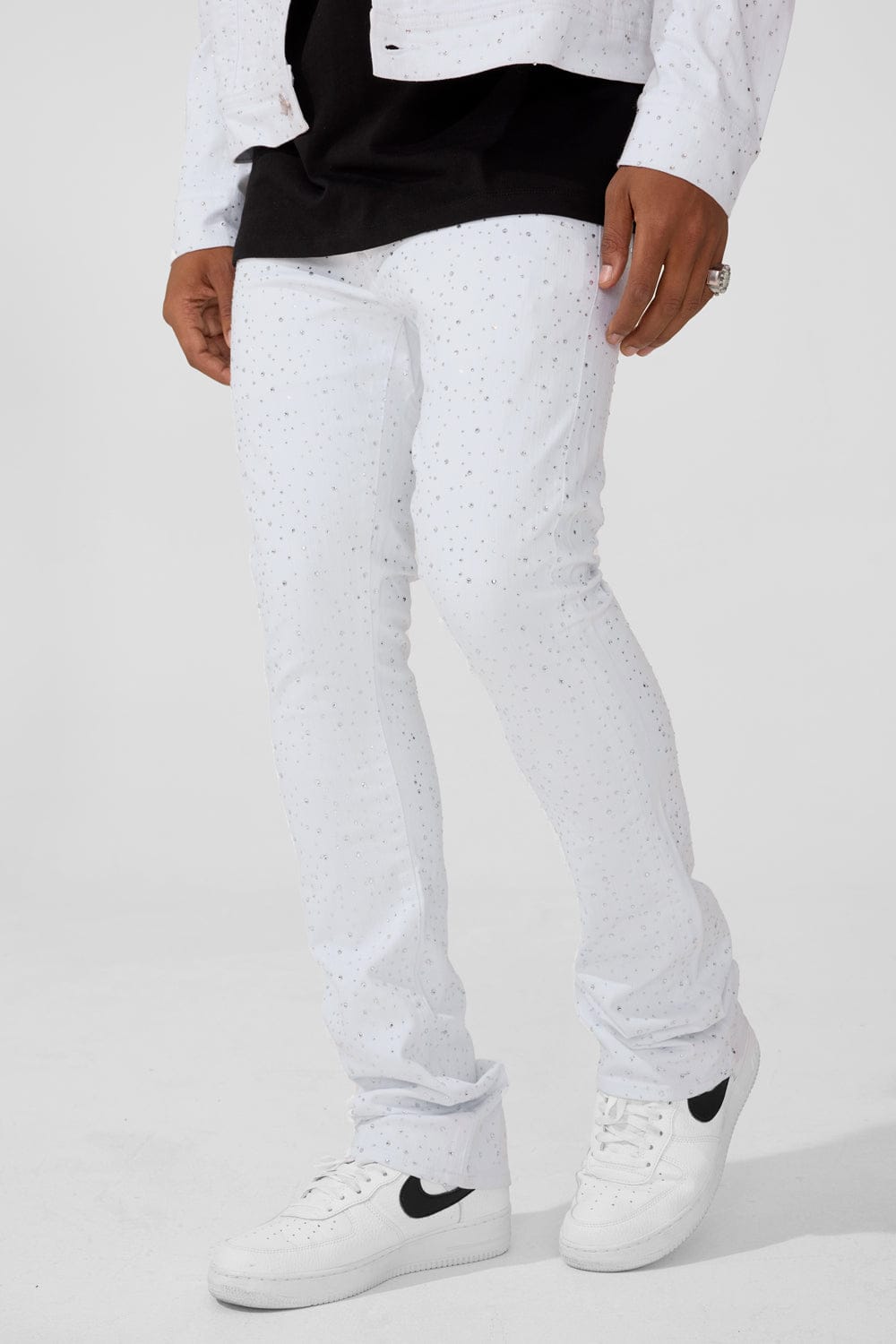 Jordan Craig Super Skinny Stacked Fit - Local Dealer Denim - Martin Stacked Collection (White) 28 / White