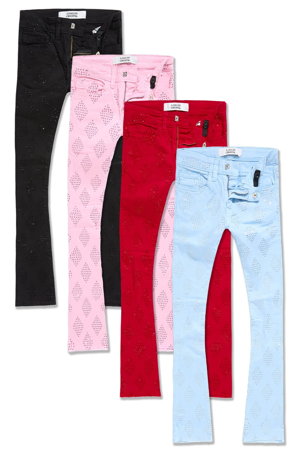 JC Kids Kids Liquid Diamonds Stacked Twill 4 Pack 2