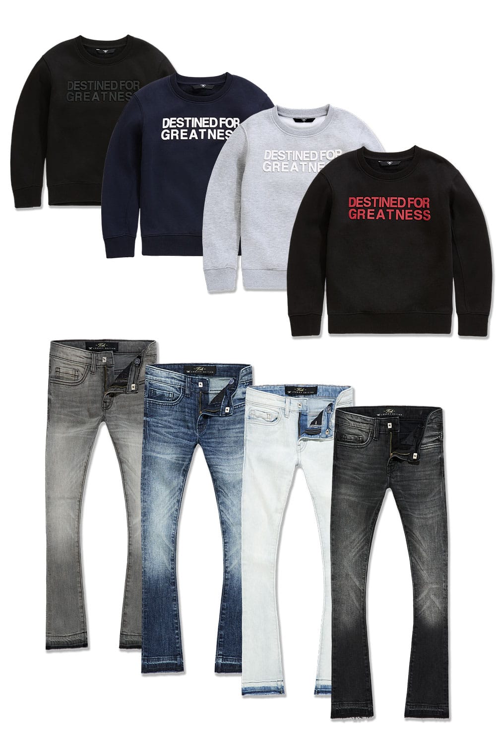 JC Kids Kids Crewneck/Jean Set 8 Pack 2