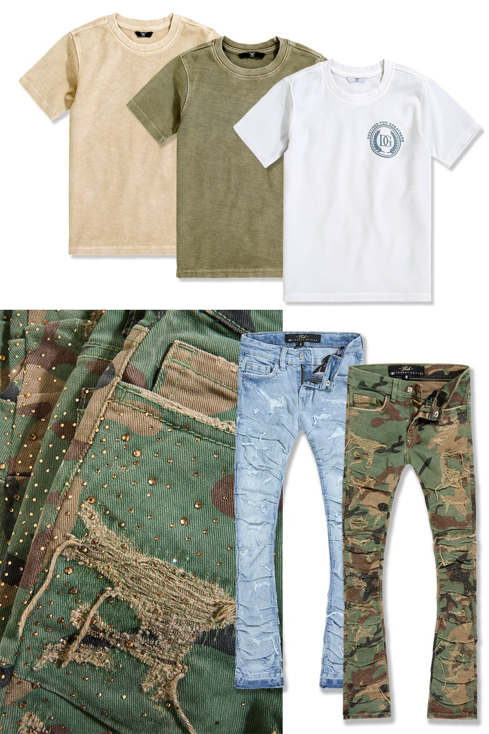 JC Kids Kids Premium Fashion 5 Pack - Earth Tones 2