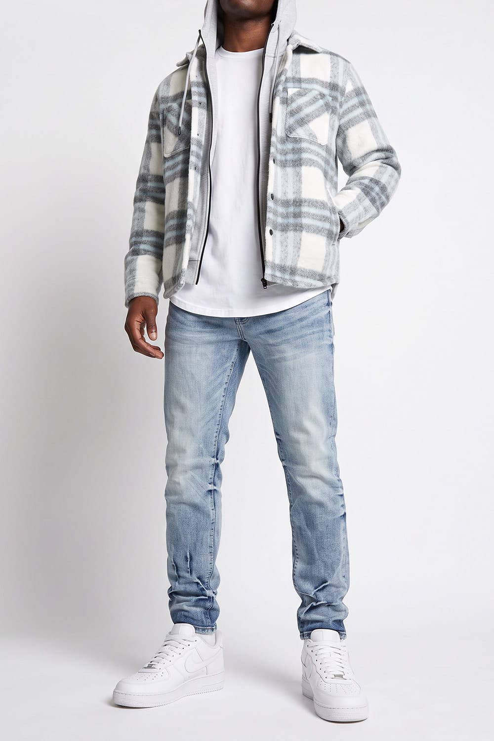 Jordan Craig Fall Flannel Essentials 4 Pack Set (Light Blue)