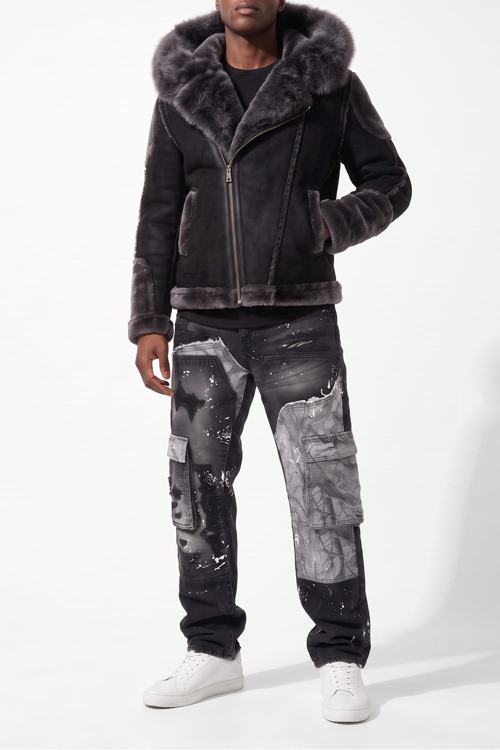 Jordan Craig El Jefe Shearling x Confluence Denim Set (Black)