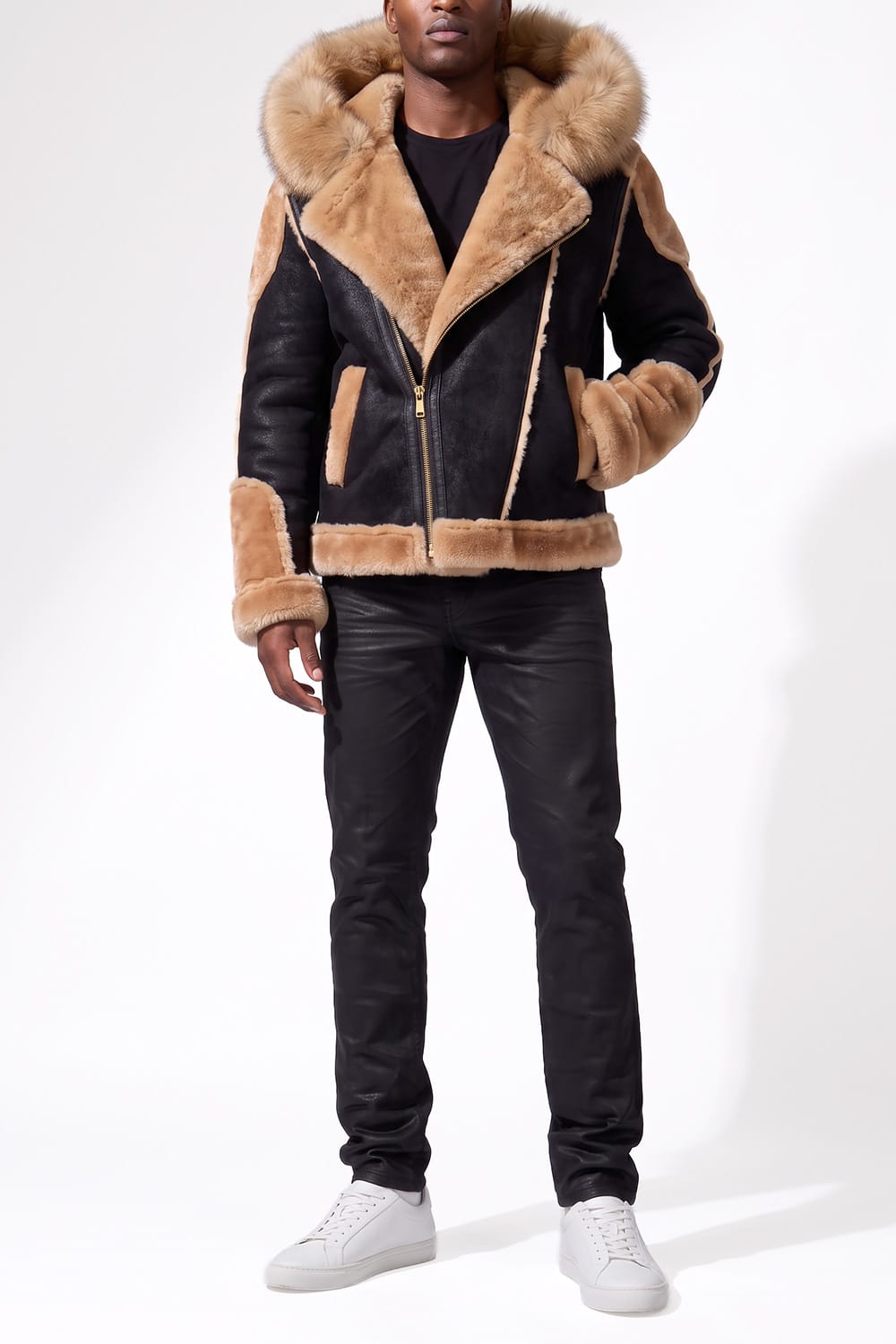 Jordan Craig El Jefe Shearling x Smooth Criminal Denim Set (Black Coffee)