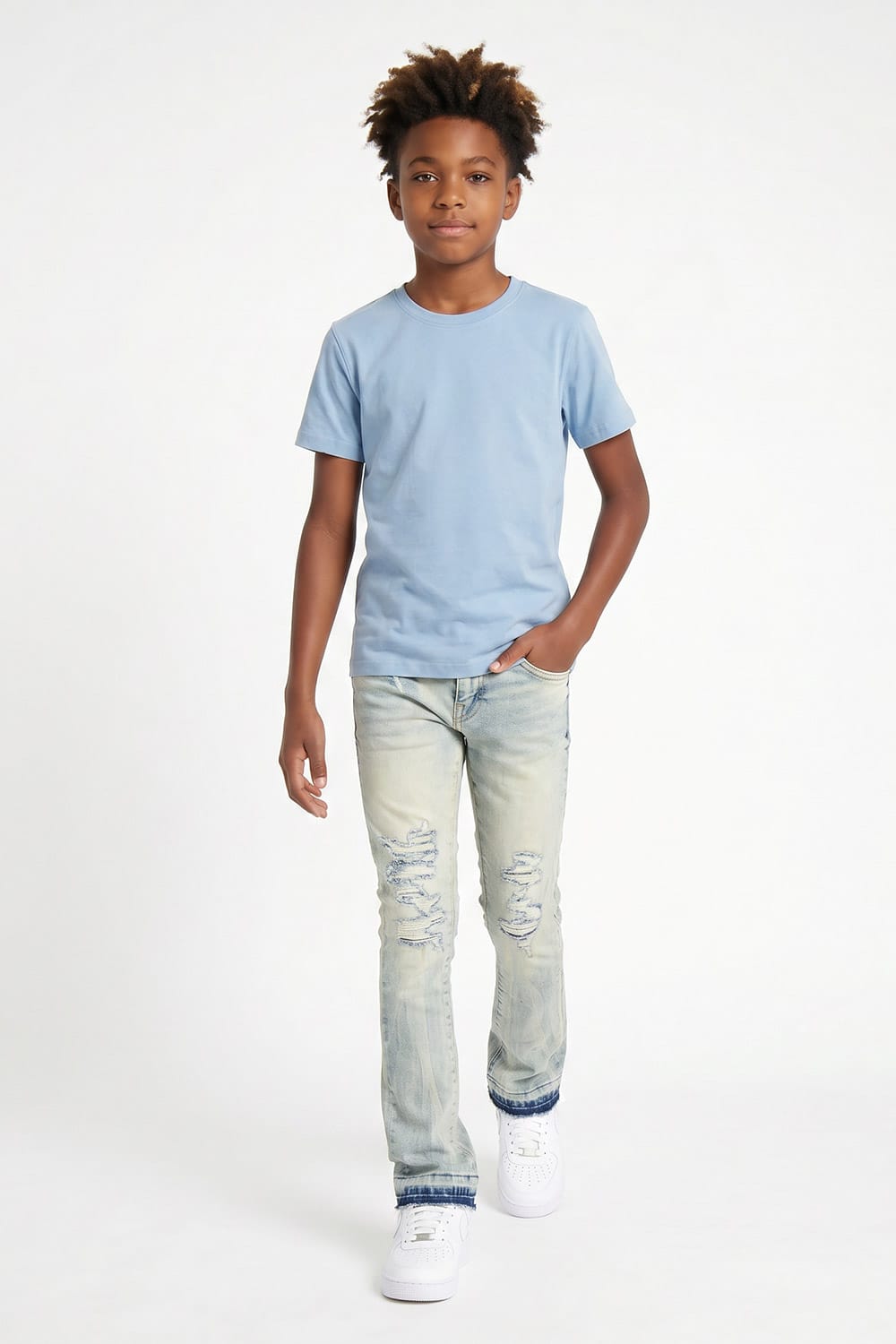 JC Kids Kids Attitude Stacked Denim (Iced Lager)