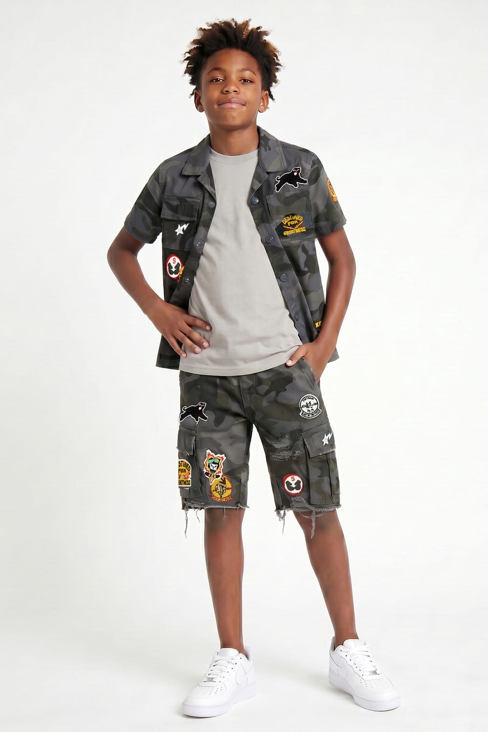 JC Kids Kids Rambo 3 Pack (Black Camo)