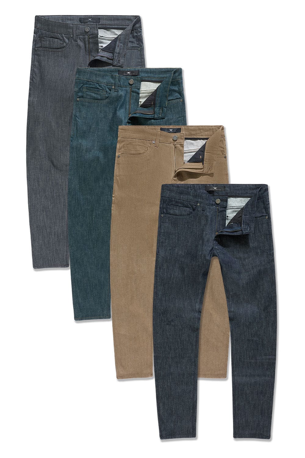 JC Big Men Big Men's Stretchy Raw Denim 4 Pack Bundle 46 / 32