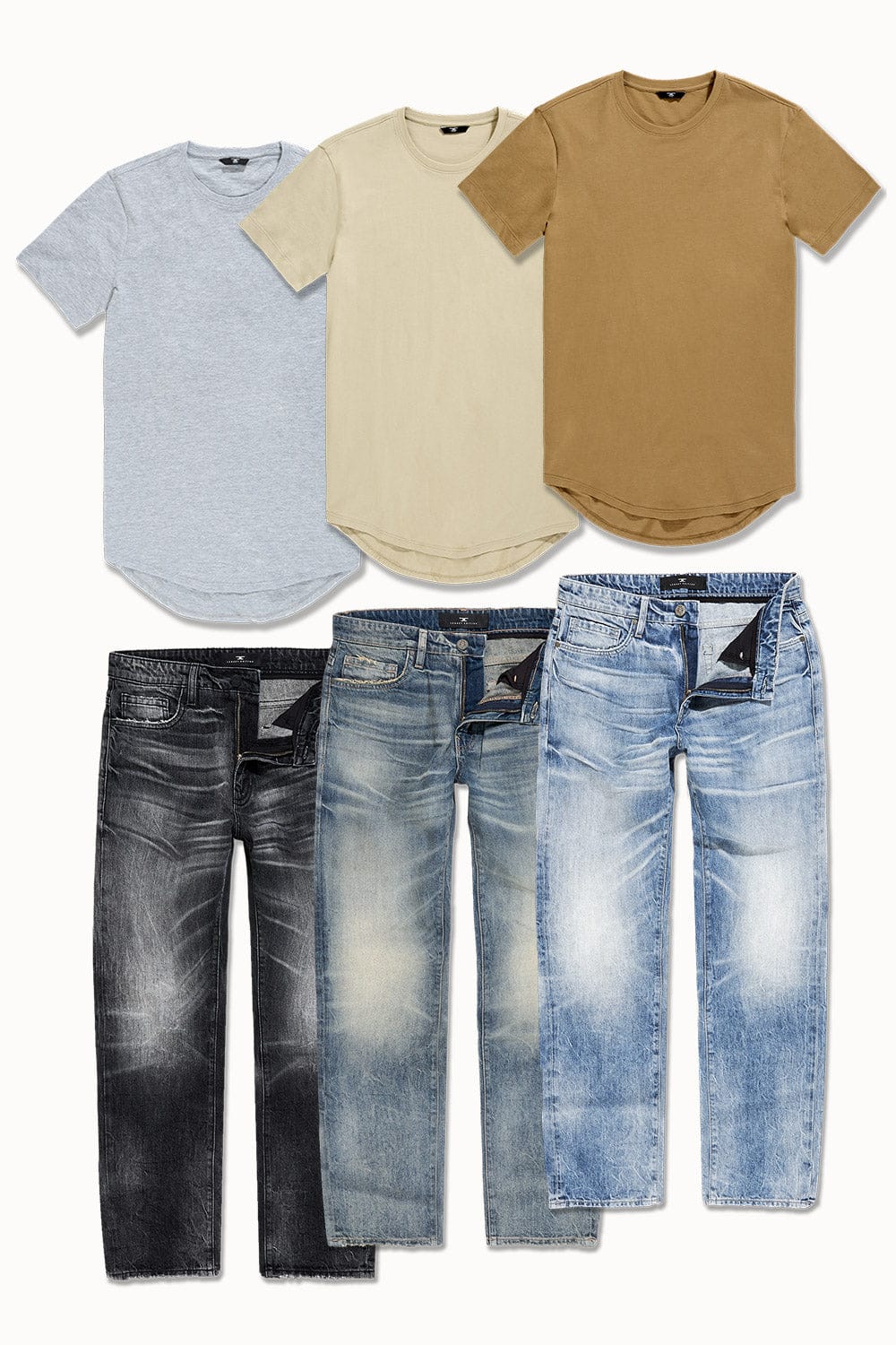 Jordan Craig Aaron Tsunami Denim + Scallop 6 Pack TOP: SMALL | BOTTOM : 30/30