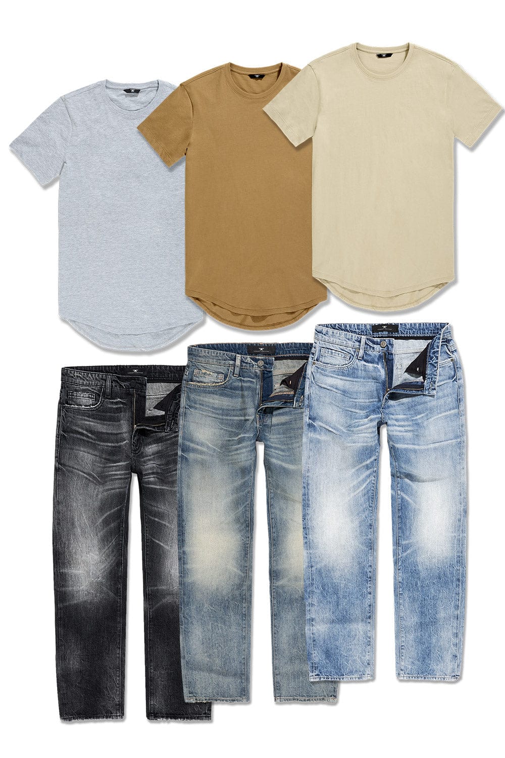 Jordan Craig Aaron Tsunami Denim + Scallop 6 Pack TOP: SMALL | BOTTOM : 30/30