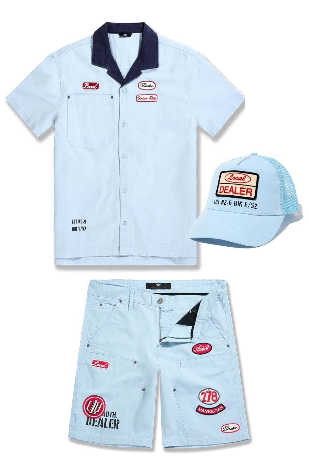 Jordan Craig The Re-Up Mechanic 3 Pack Set (Service Blue) (Weekly Deal) TOP: SMALL | BOTTOM : 30
