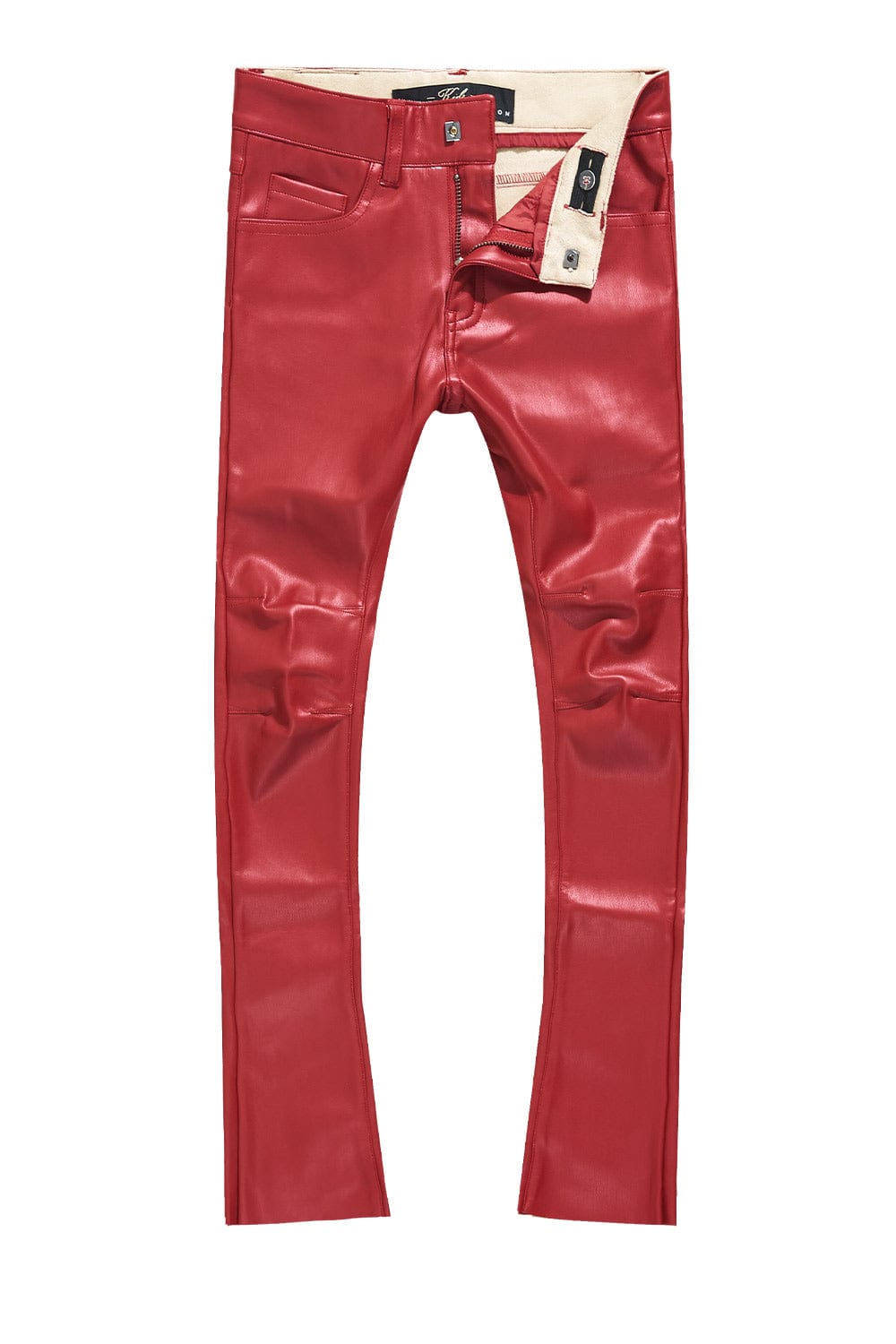 JC Kids Kids Stacked Thriller Pants (Red) 2 / Red
