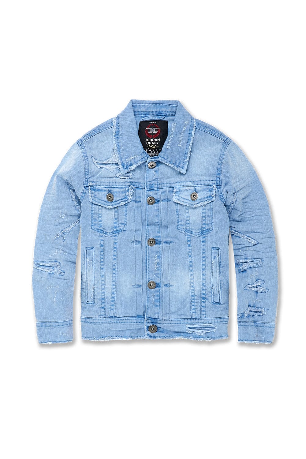 JC Kids Kids Tribeca Twill Trucker Jacket (Sky Foam) Sky Foam / 2
