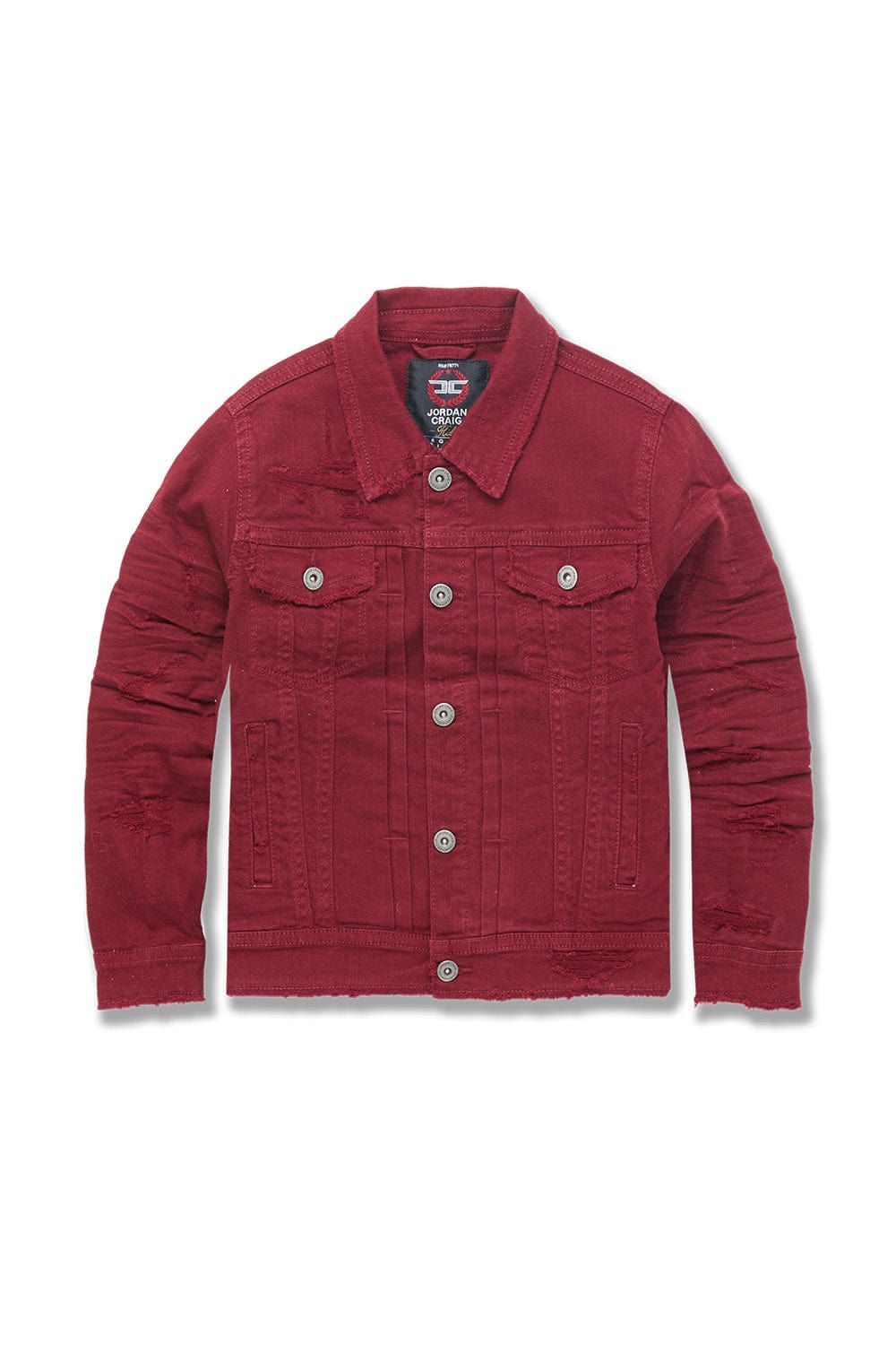 JC Kids Kids Tribeca Twill Trucker Jacket (Bordeaux) Bordeaux / 2