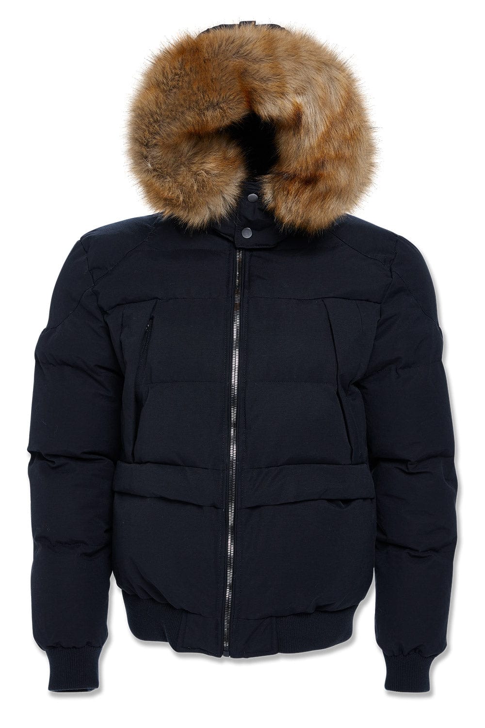 JC Big Men Big Men's Cross Bay Bomber Jacket (Black) 4XL / Black