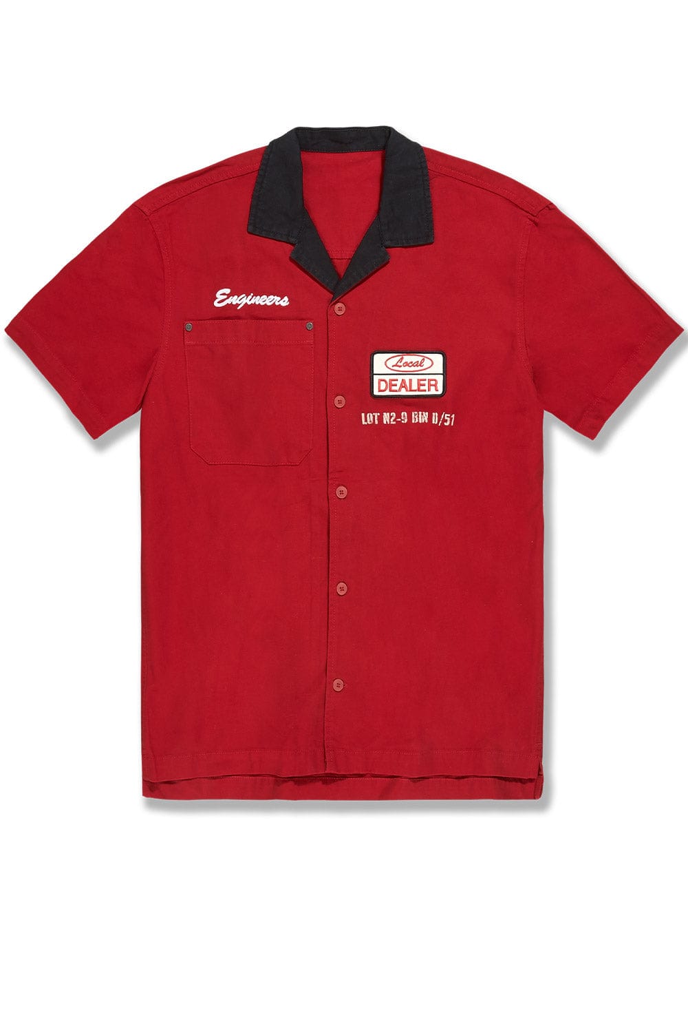 Jordan Craig The Re-Up Mechanic Shirt Red / S