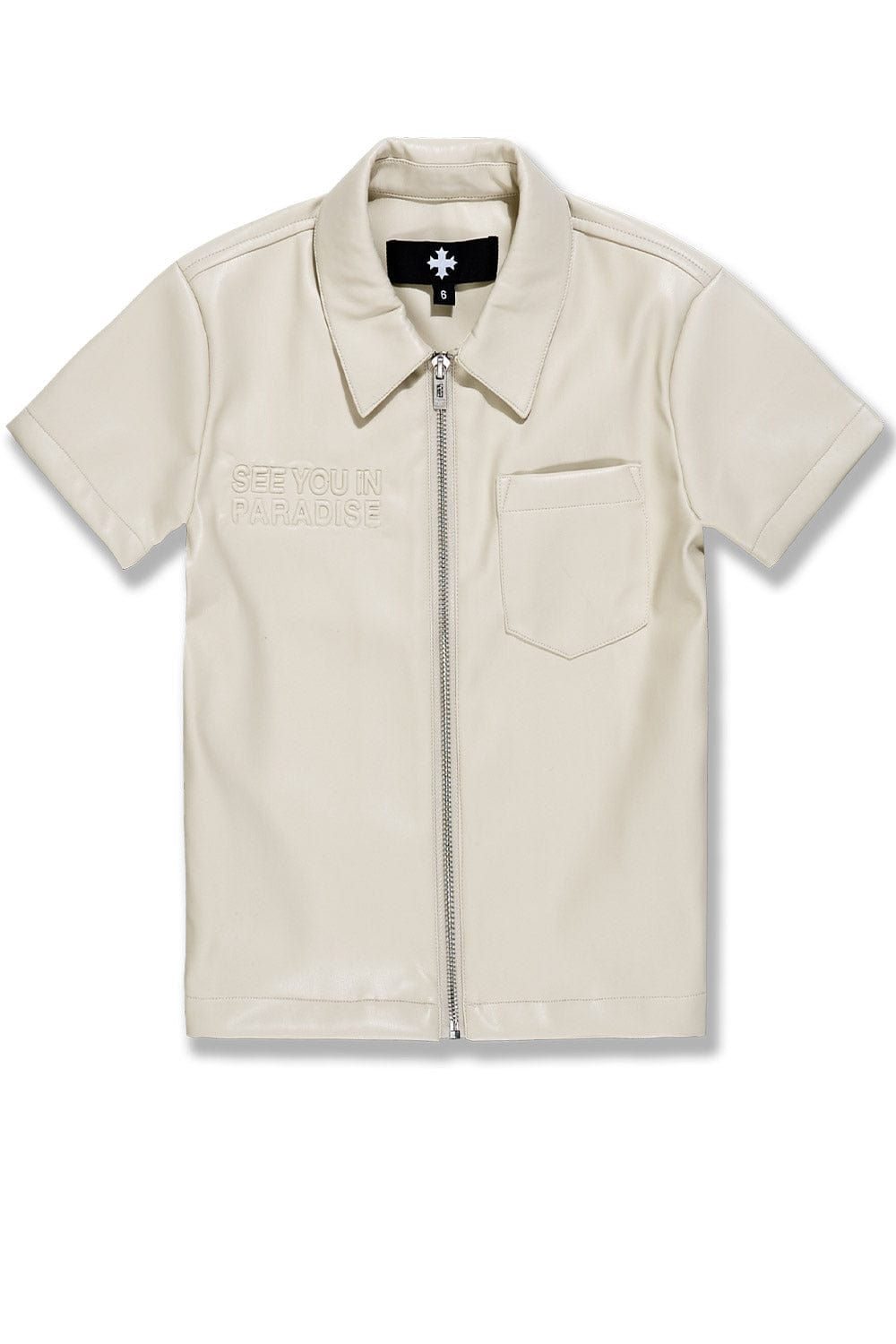 JC Kids Kids Thriller Full Zip S/S Shirt Khaki / 2