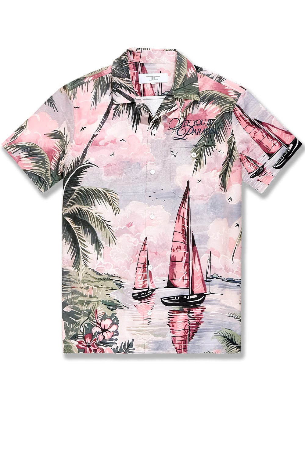 JC Big Men Big Men's Wanderlust Party Shirt Palm Springs / 4XL