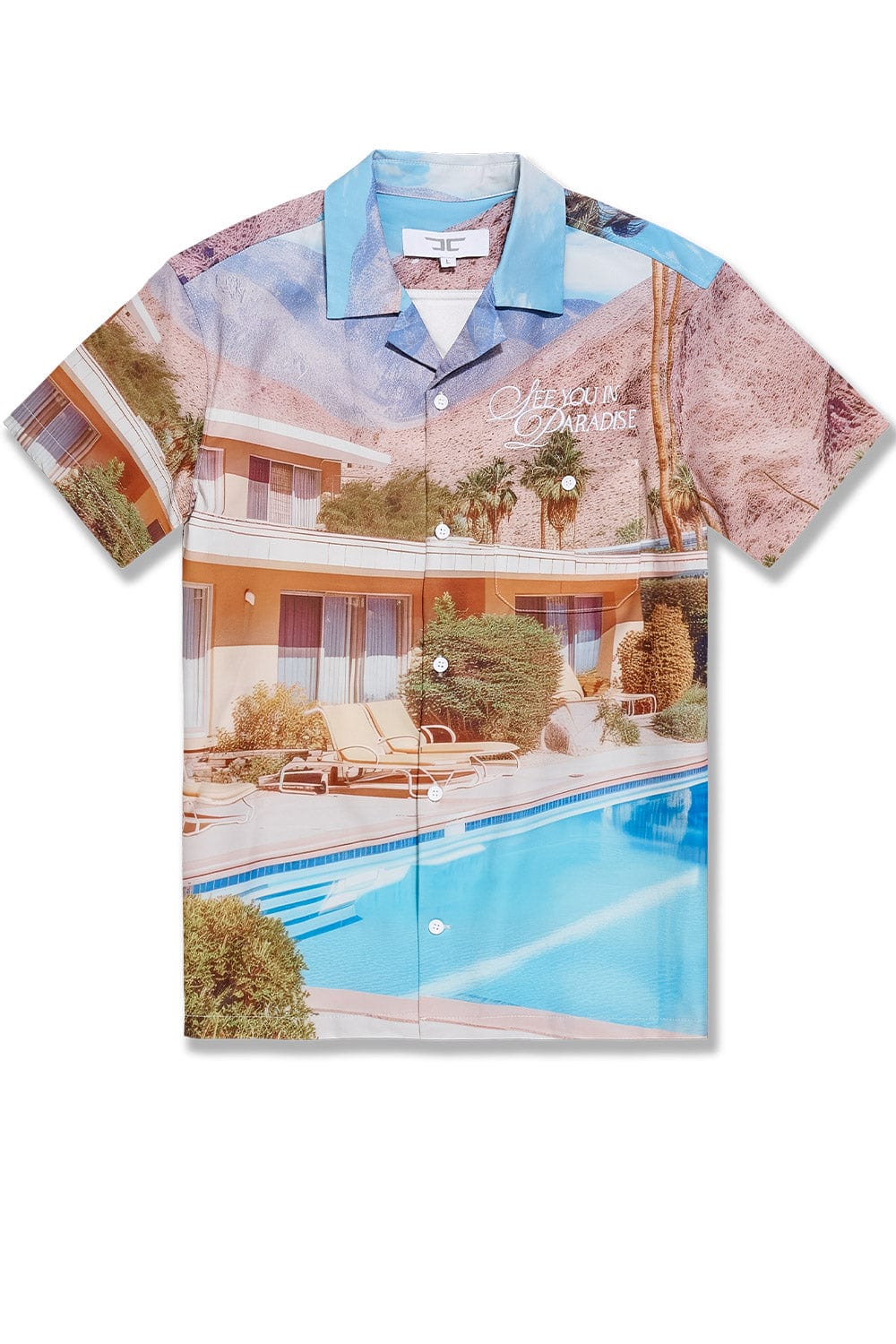 JC Big Men Big Men's Wanderlust Party Shirt Palm Springs / 4XL