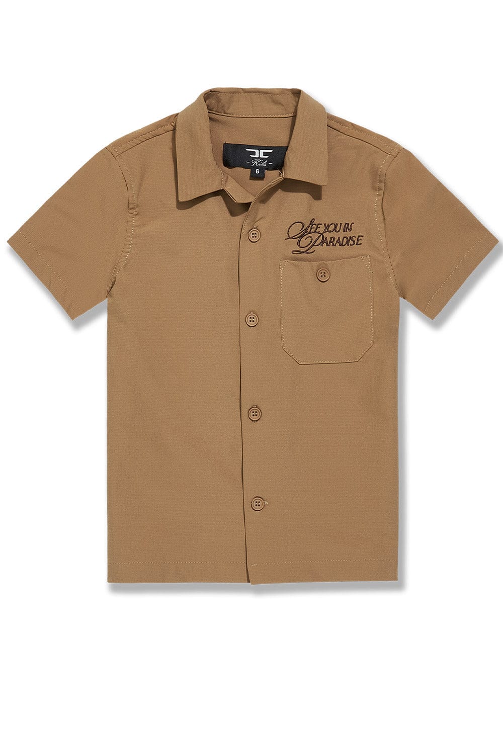 JC Kids Kids Oakland Mechanic S/S Shirt Mocha / 2