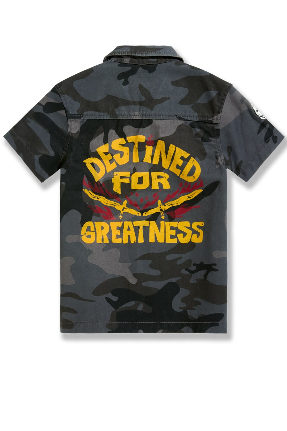 JC Kids Kids War Angel Work Shirt (Black Camo)