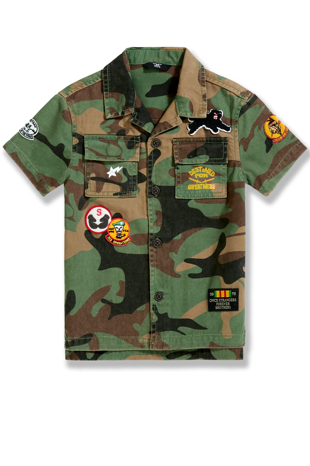 JC Kids Kids War Angel Work Shirt (Vintage Camo) Vintage Camo / 2