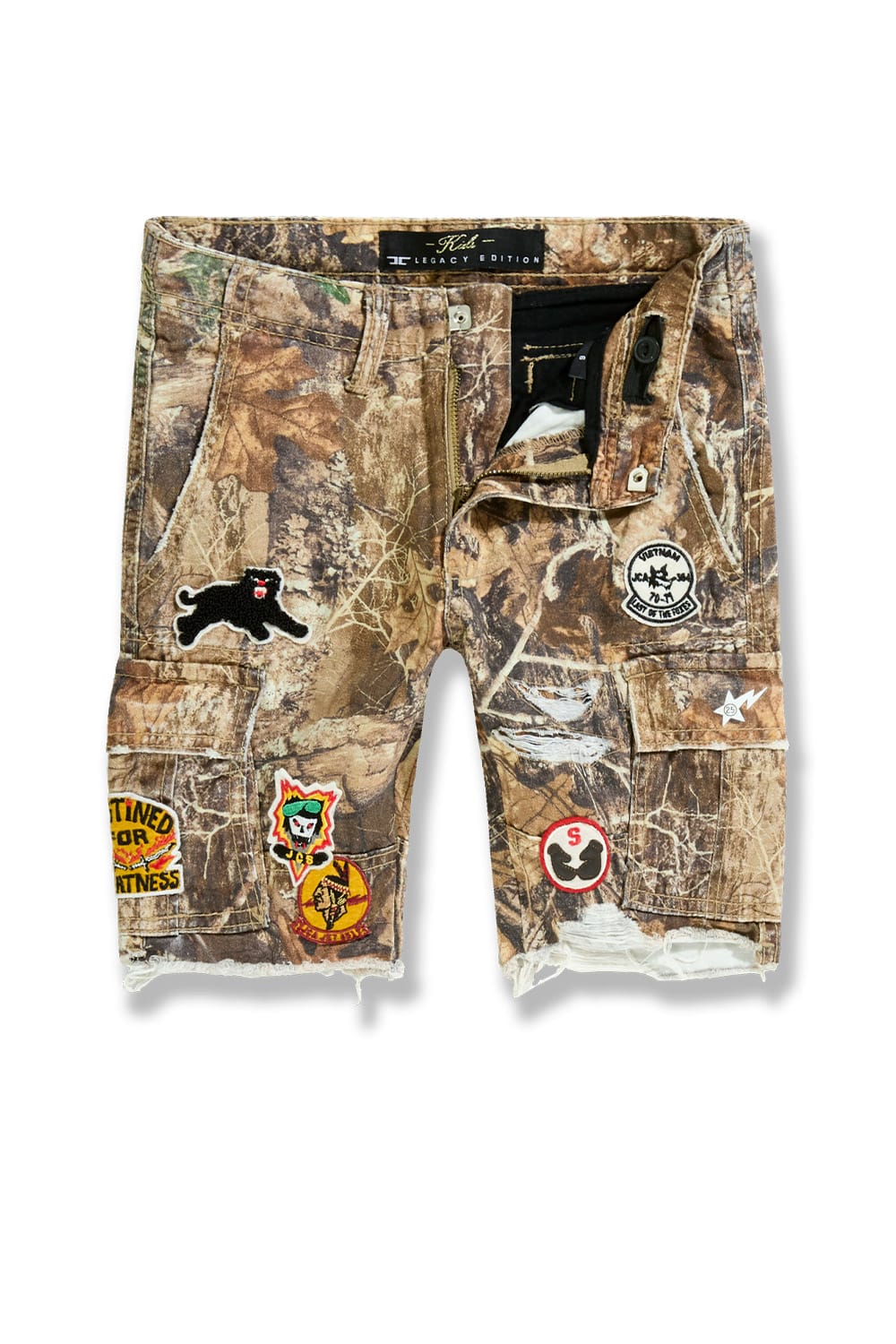 JC Kids Kids War Angel Cargo Shorts (Hunter Camo) Hunter Camo / 2