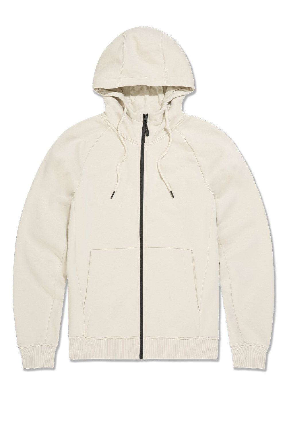 JC Big Men Big Men's Uptown Zip Up Hoodie Taupe Cream / 4XL