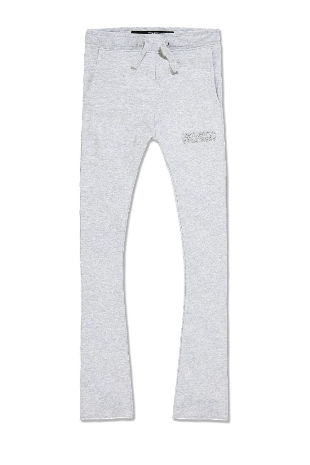 JC Kids Kids Destined For Greatness Stacked Sweatpants Heather Grey / 2