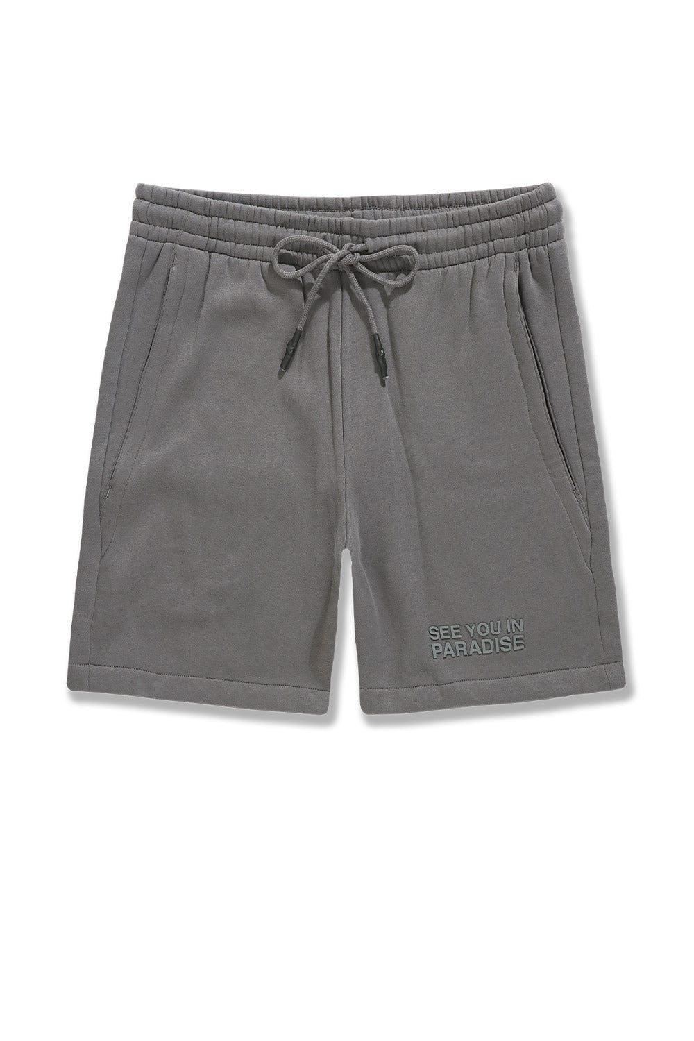 JC Big Men Big Men's Retro Paradise Tonal Shorts (Charcoal)