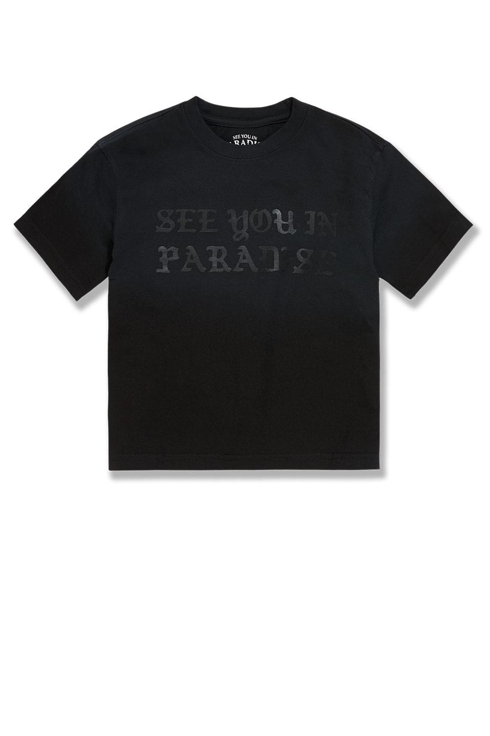 JC Kids Kids SYIP Cropped T-Shirt Black Shadow / 2