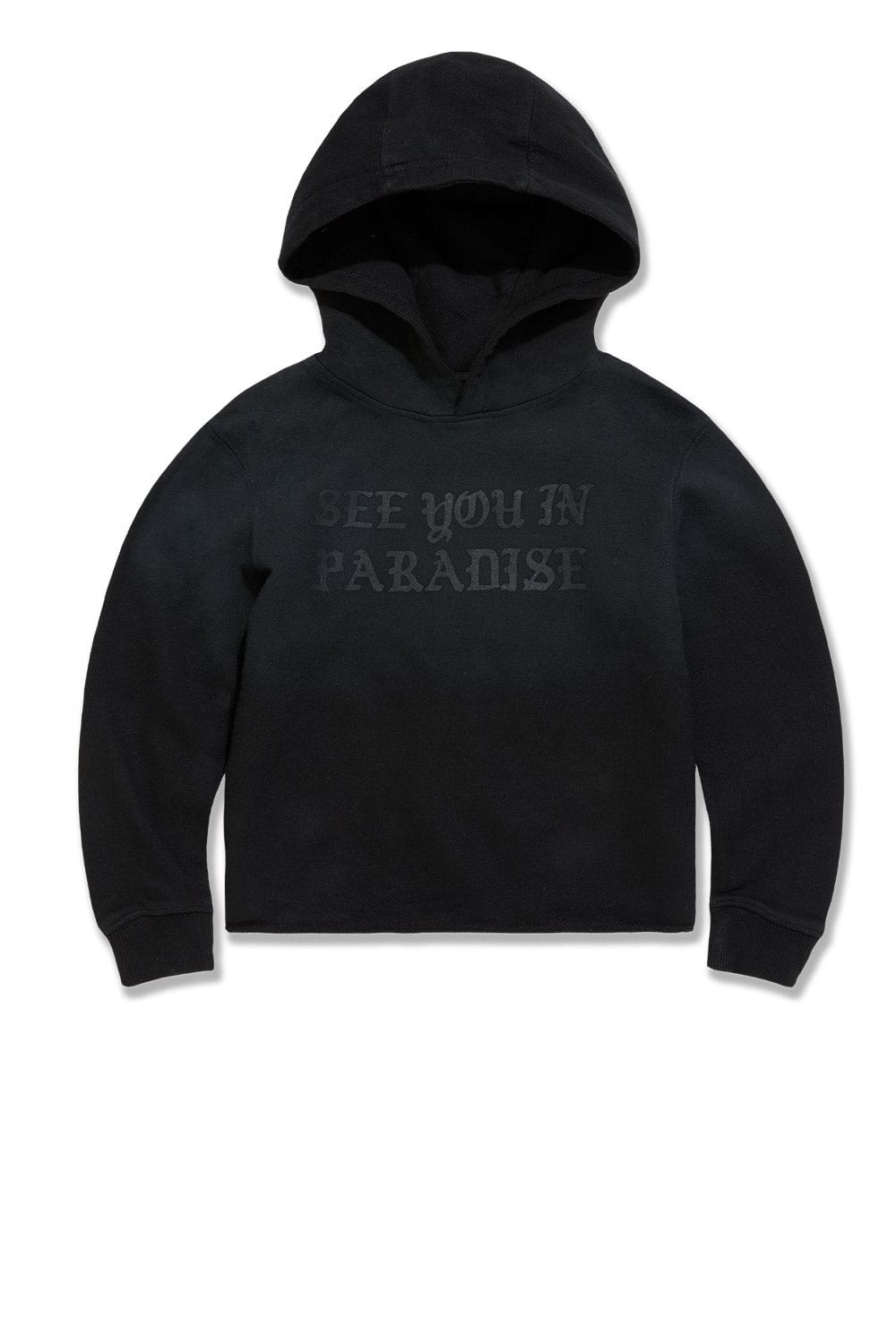 JC Kids Kids SYIP Cropped Pullover Hoodie Black Shadow / 2
