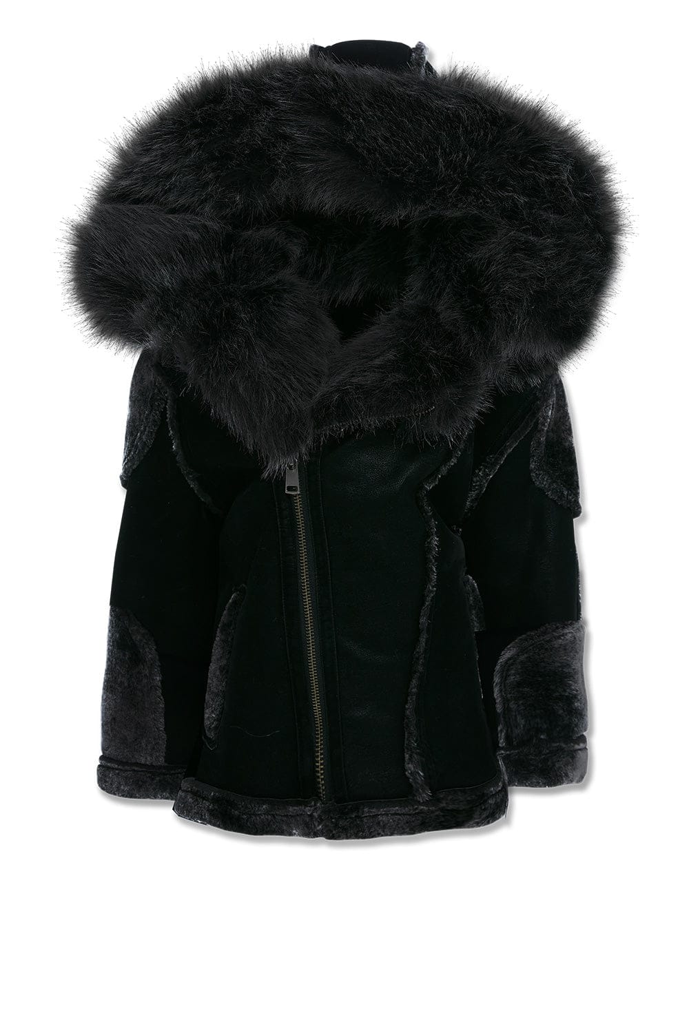 JC Kids Kids El Jefe Shearling Moto Jacket (Noir) 2 / Noir