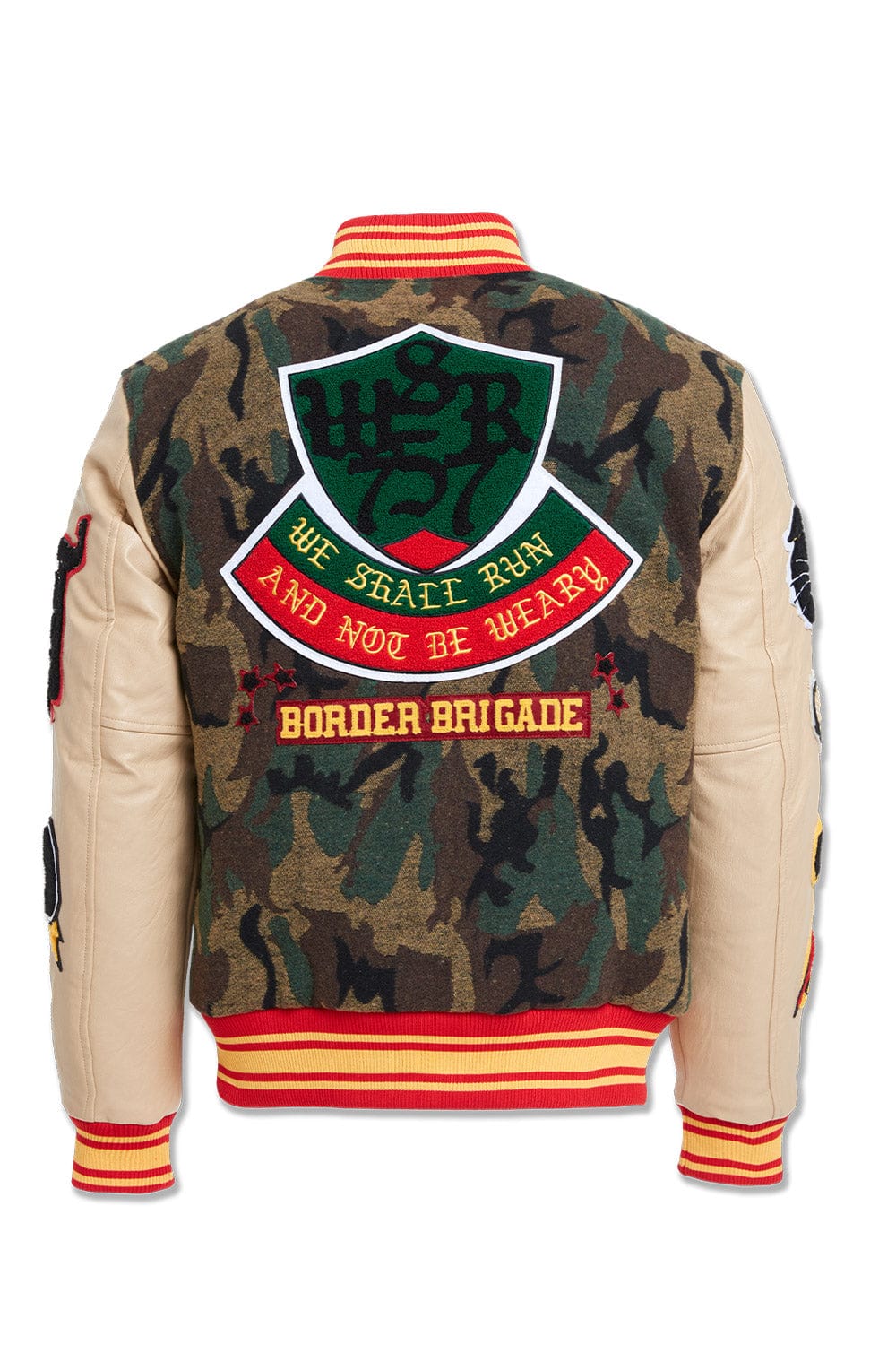 JC Big Men Big Men's Hellcat Varsity Jacket (Vintage Camo)