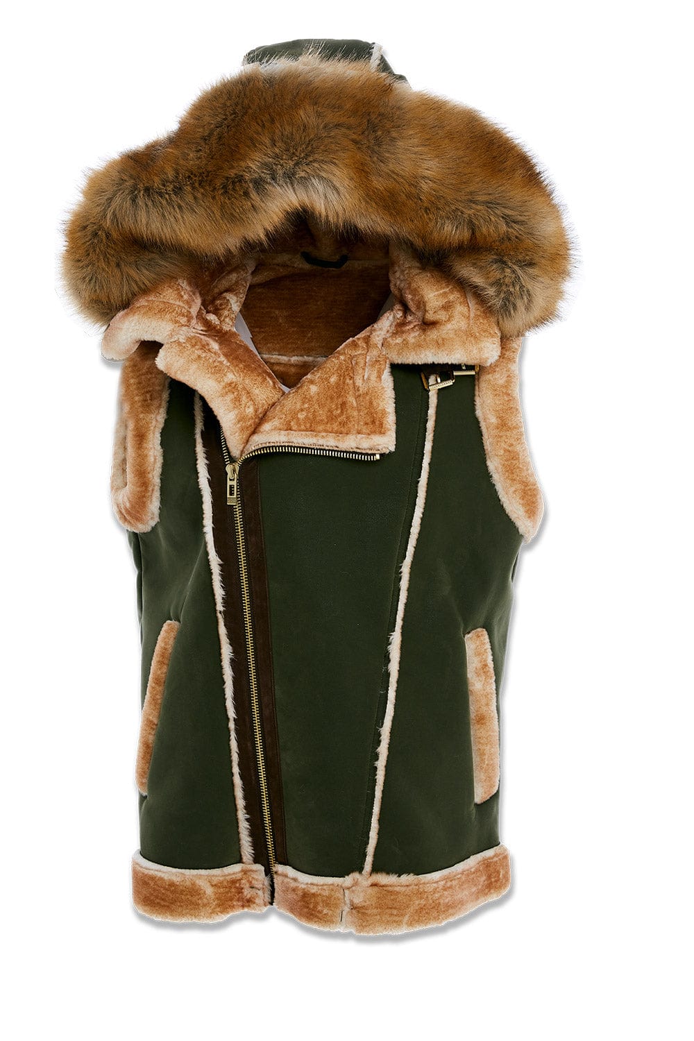 Denali Shearling Vest (Olive)