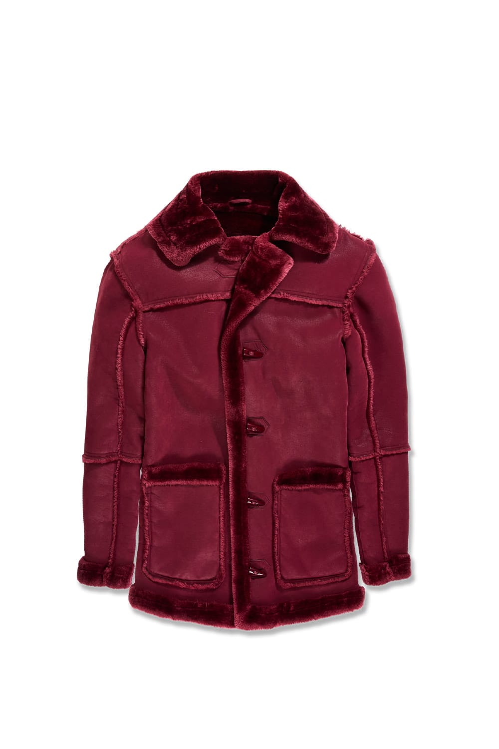 JC Big Men Big Men's Denali Shearling Jacket (Wine)
