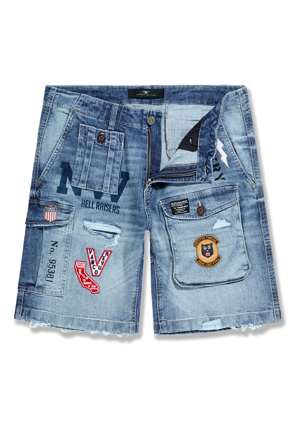 Jordan Craig OG - Hell Raiser Denim Cargo Shorts (Aged Wash) Aged Wash / 30