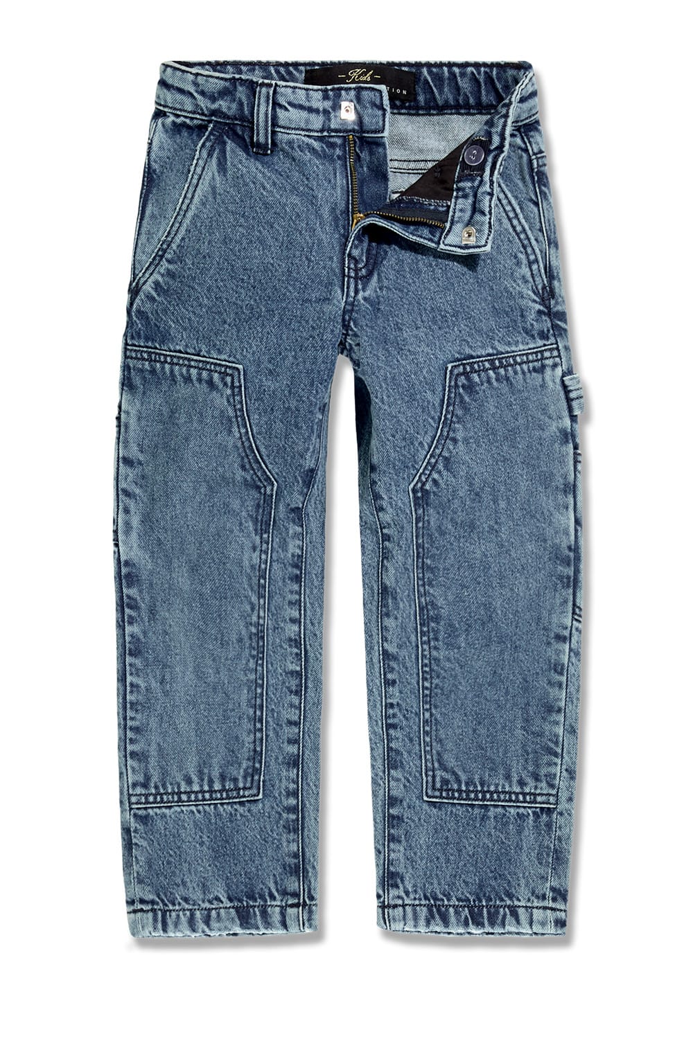 JC Kids Kids Wide Leg Craftsman Denim (Medium Blue) Medium Blue / 2