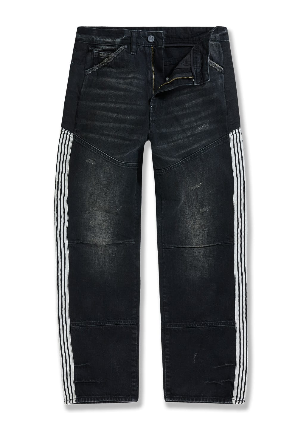 Jordan Craig Wide Leg Fit - Proper Striped Denim - Brian Collection Vintage Black / 30 / 30