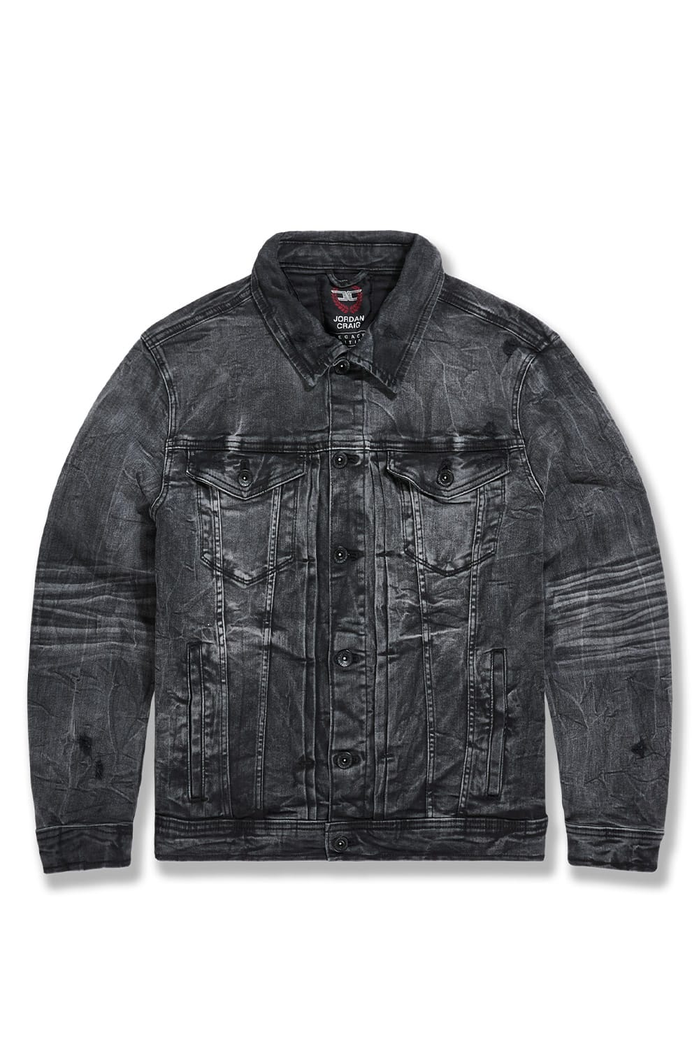 Jordan Craig Foundry Denim Trucker Jacket Black Ice / S