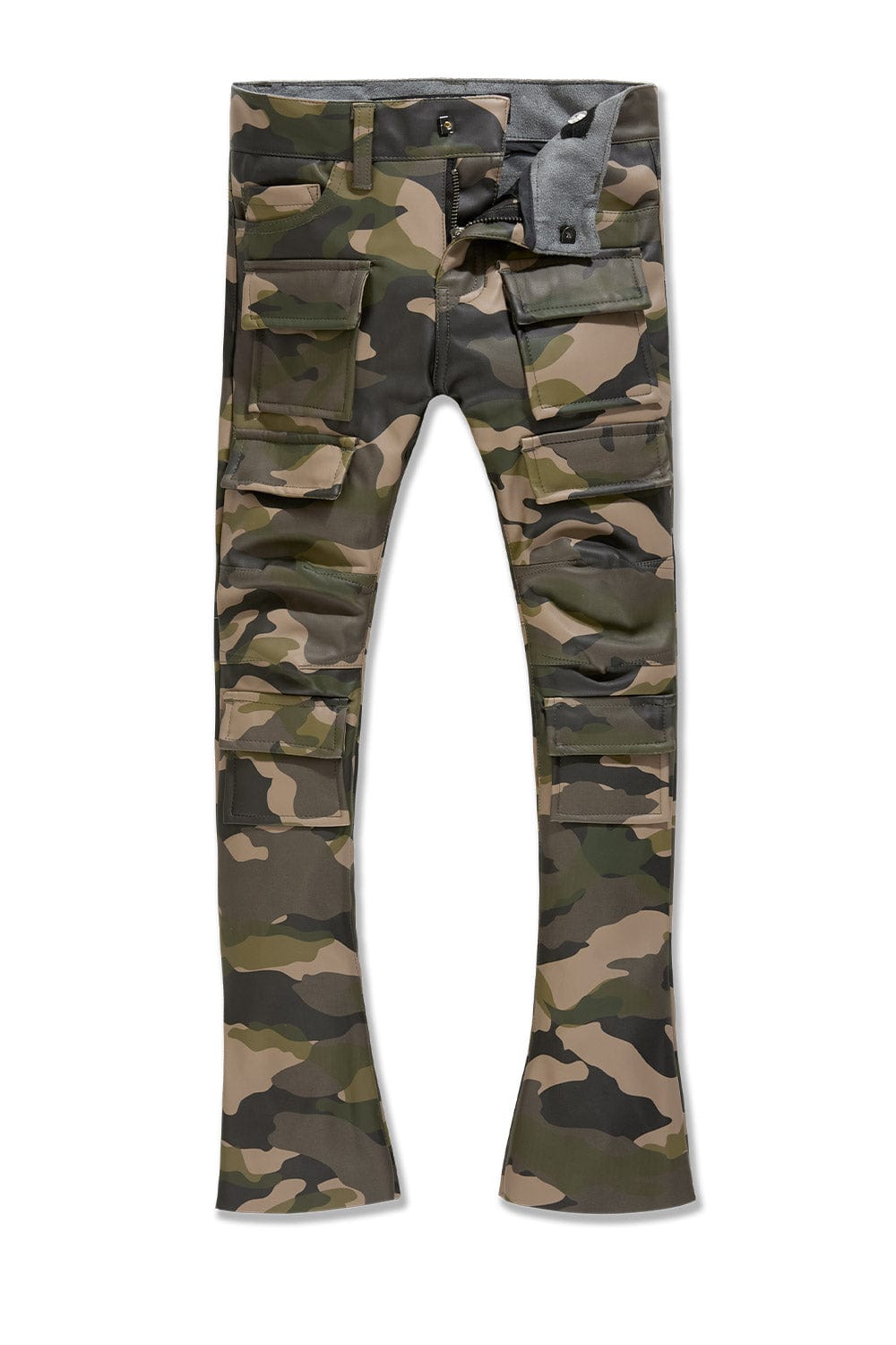 JC Kids Kids Stacked Thriller Camo Cargo Pants (Vintage Camo) 2 / Vintage Camo