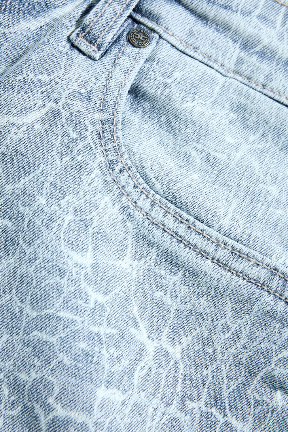Jordan Craig Slim Taper Fit - Cracked Denim (Ice Blue) - Sean Denim