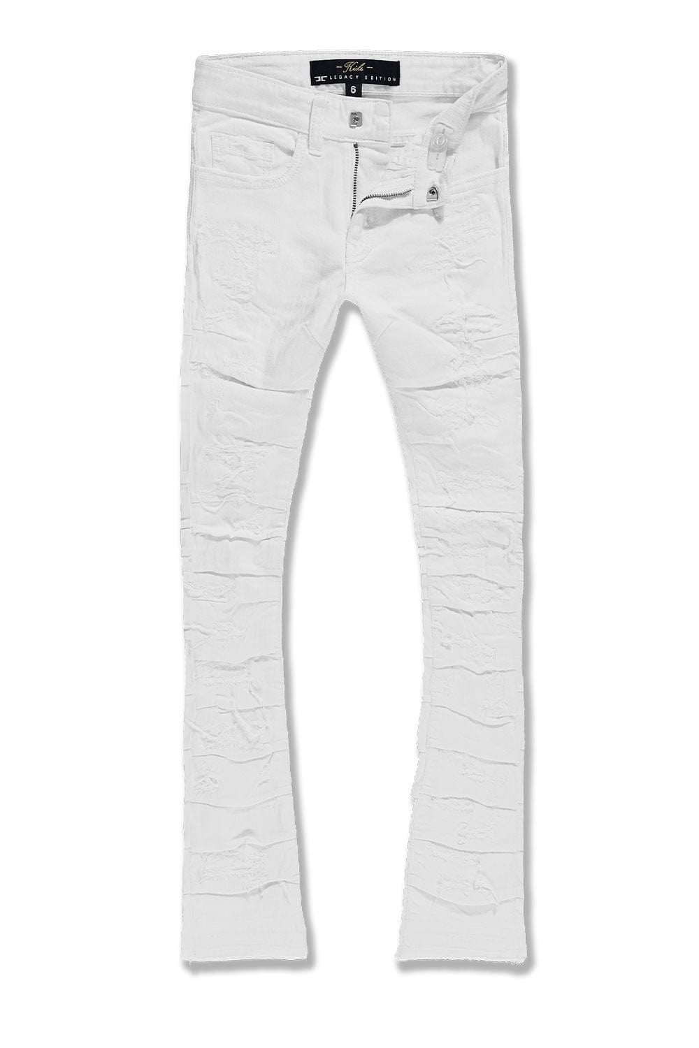 JC Kids Kids Stacked Ripple Effect Denim White / 2