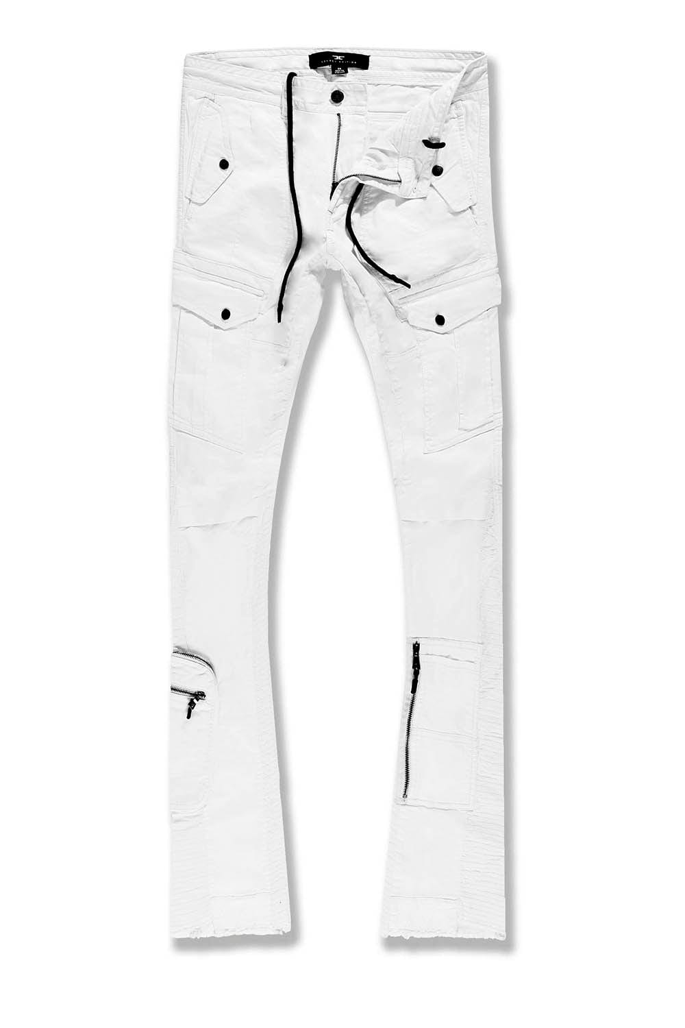 Jordan Craig Martin Stacked - Aviation Cargo Pants (Bone) 30 / Bone